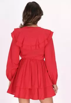Повседневное платье faina, красный