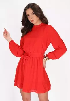 Повседневное платье faina, красный