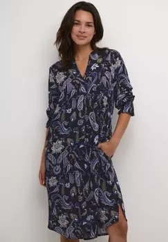 Повседневное платье FIONA V-NOTCH NECK Kaffe, черный