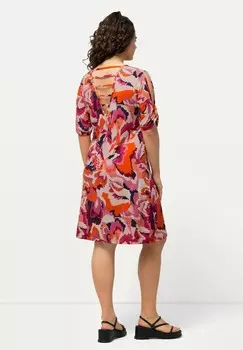 Повседневное платье FLORAL COLD SHOULDER Ulla Popken, оранжевый