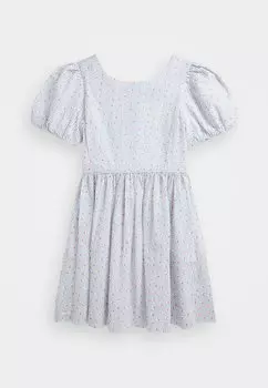 Повседневное платье FLORAL COTTON SEERSUCKER DRESS Polo Ralph Lauren, серый