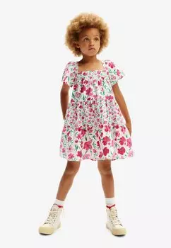 Повседневное платье FLORAL Desigual, цвет white