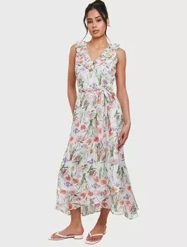 Повседневное платье FLORAL FRILL WRAP MIDIRESS South Beach, мультиколор