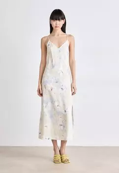 Повседневное платье FLORAL PRINT SLIP DRESS GANT, светло-коричневый