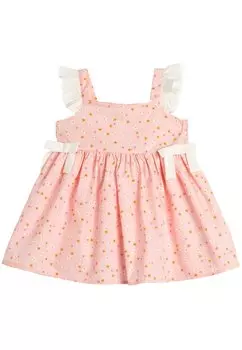 Повседневное платье FLOWER PRINTED STRAPPY RUFFLE BOW-TIE DETAIL Koton, цвет pink