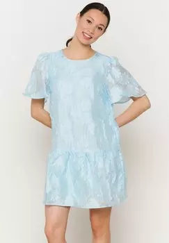 Повседневное платье FLOWING BOW-BACK LolaLiza, светло-голубой