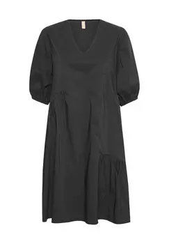 Повседневное платье FREE ANTOINETT V-NECK Culture, черный