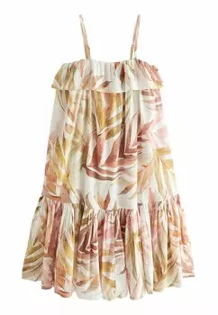 Повседневное платье FRILL SUMMER MIDI, REGULAR FIT Next, белый