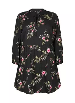 Повседневное платье GEBLMTES MIT BINDEVERSCHLUSS Zizzi, черный