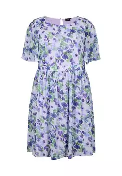 Повседневное платье GEBLMTES MIT KURZEN RMELN Zizzi, сирень