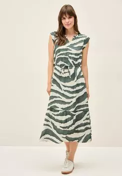 Повседневное платье GEMUSTERTES VOLANT Cecil, хаки