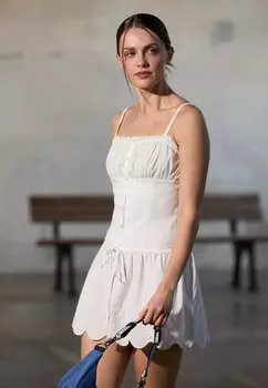 Повседневное платье GIRL DRESS Tommy Jeans, кремовый