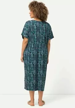 Повседневное платье GRAPHIC PRINT SHORT SLEEVE Ulla Popken, темно-серый