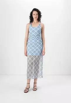 Повседневное платье HALTER DRESS Abercrombie & Fitch, синий