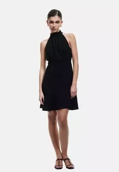 Повседневное платье HALTER-NECK MINI Koton, черный