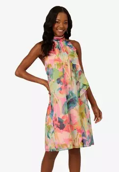 Повседневное платье HALTER SHEATH Adrianna Papell, мультиколор