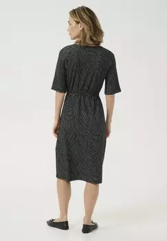 Повседневное платье HANNA V-NECK SHORT SLEEVES Kaffe, черный