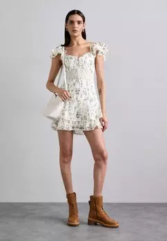 Повседневное платье HARTFORD Alice + Olivia, кремовый