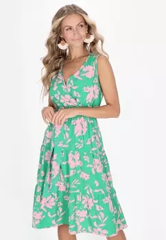 Повседневное платье IZIA, бирюзовый