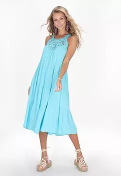 Повседневное платье IZIA, бирюзовый
