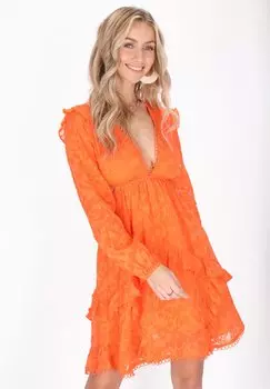 Повседневное платье IZIA, оранжевый