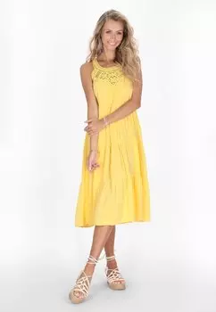 Повседневное платье IZIA, желтый