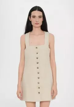 Повседневное платье JAQUES MINI DRESS Faithfull the brand, бежевый
