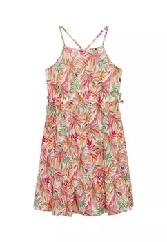 Повседневное платье JULIA Mango Kids, зеленый