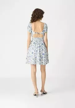 Повседневное платье JUN MINI DRESS Hollister Co., темно-синий