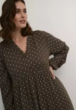 Повседневное платье KABARETT Kaffe, коричневый