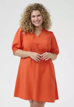 Повседневное платье KCELNA Kaffe Curve, красный