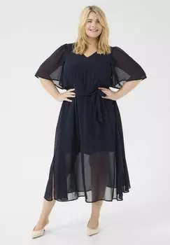 Повседневное платье KCEVI LONGI Kaffe Curve, темно-синий