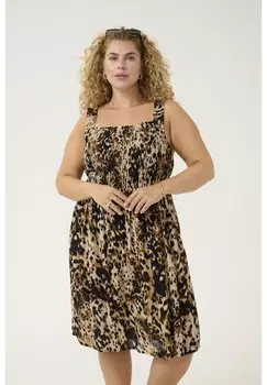 Повседневное платье KCJULIA AMI Kaffe Curve, коричневый