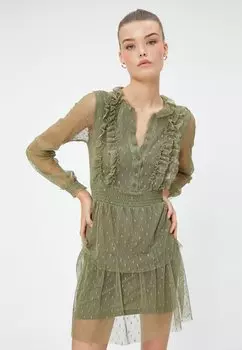 Повседневное платье Koton, цвет khaki