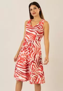 Повседневное платье KURZES Apart, темно-красный