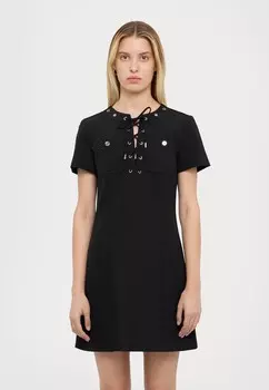 Повседневное платье LACE UP MOD DRESS MICHAEL Michael Kors, черный