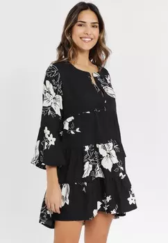 Повседневное платье LASCANA, черный