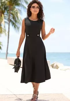 Повседневное платье LASCANA, черный