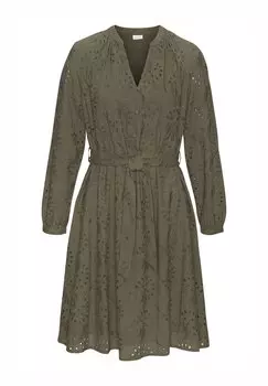 Повседневное платье LASCANA, хаки