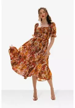 Повседневное платье Lavaand, коричневый