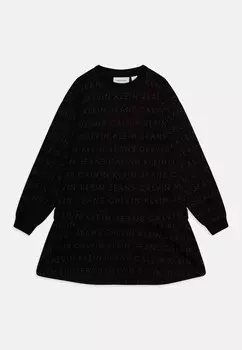 Повседневное платье LOGO DRESS Calvin Klein, черный