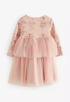 Повседневное платье LONG SLEEVE, REGULAR FIT Next, розовый