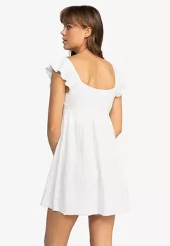 Повседневное платье LUNA, MIT PUFFRMELN Roxy, белый