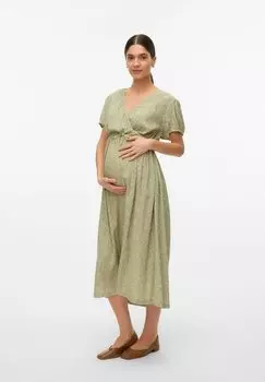 Повседневное платье MAMALICIOUS, зеленый