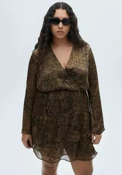 Повседневное платье Mango, коричневый