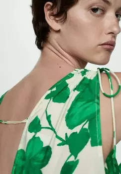 Повседневное платье Mango, зеленый