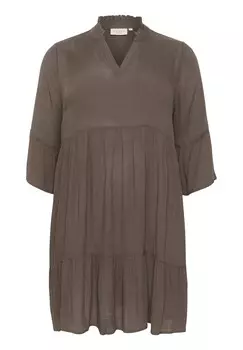 Повседневное платье MARIANA AMI Kaffe Curve, коричневый