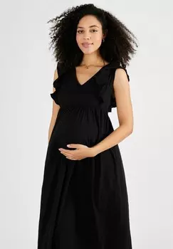 Повседневное платье MATERNITY, REGULAR FIT JoJo Maman Bb, черный