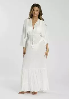Повседневное платье MAXI KIMONO SLEEVE South Beach, белый