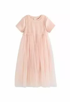 Повседневное платье MESH REGULAR FIT Next, розовый